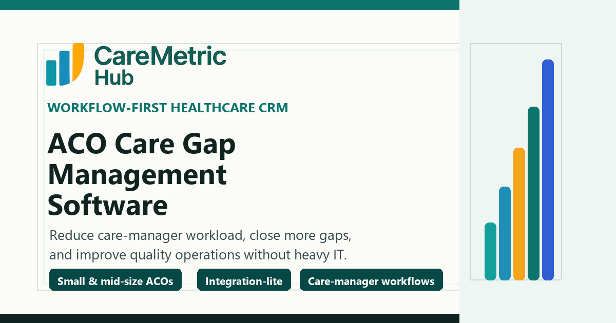 ACO Care Gap Management Software for Small & Mid-Size ACOs | CareMetric Hub